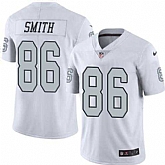 Nike Men & Women & Youth Raiders 86 Lee Smith White Color Rush Limited Jersey,baseball caps,new era cap wholesale,wholesale hats